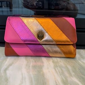 Kurt Gieger London: K Stripe Leather Chain Wallet